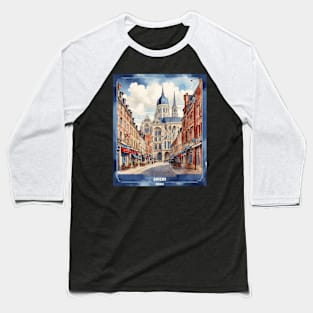 Amiens France Vintage Travel Poster Tourism Baseball T-Shirt